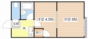 ドリームハイツ２号館の物件間取画像